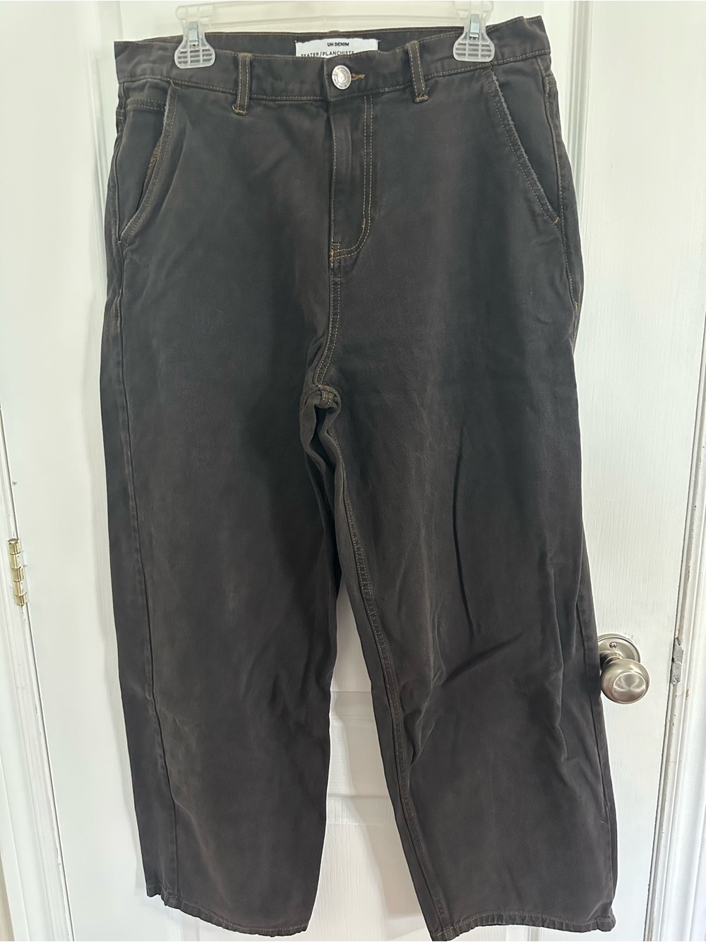 Urban Planet Men's Relaxed Jeans - washed black color